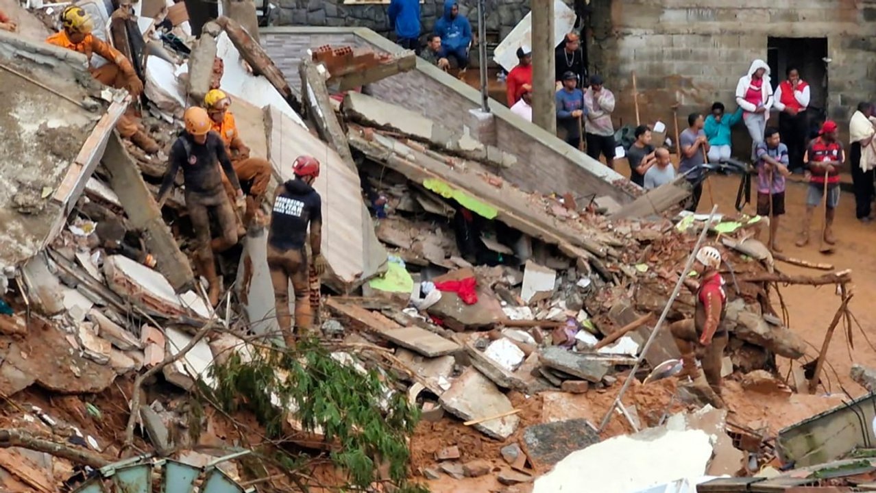 Inundaciones y destrucción tras las fuertes lluvias en Minas Gerais, Brasil