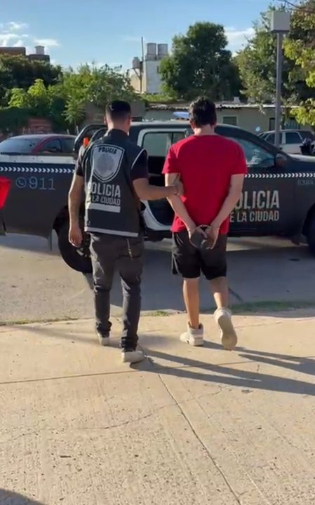 Operativo de la Policía de la Ciudad en un estadio de fútbol