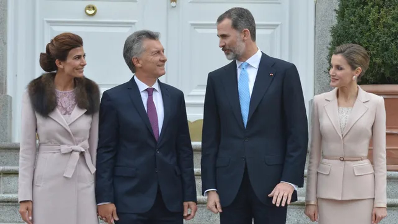 Felipe VI junto a Juliana Awada en actos oficiales