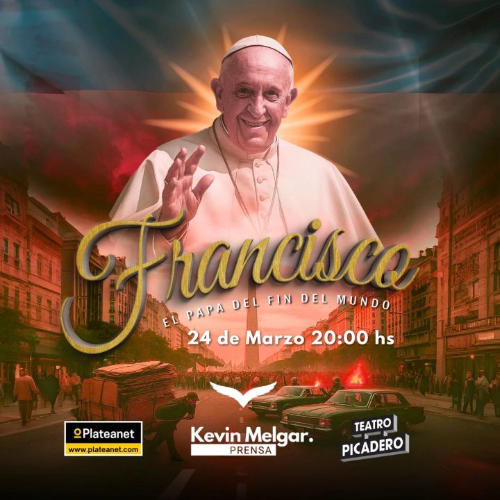 Escena promocional de la comedia musical sinfónica sobre el Papa Francisco