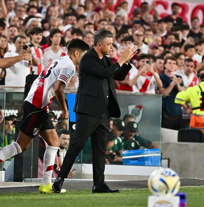 Marcelo Gallardo en conferencia de prensa de despedida de River