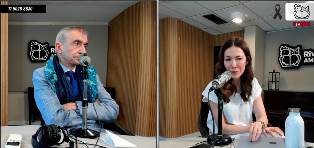 Cristina Pérez despide a Darío Lopérfido en Radio Rivadavia
