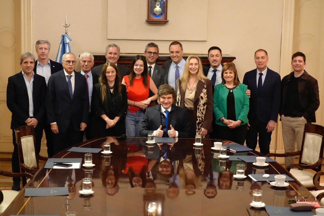 Javier Milei durante la apertura de sesiones ordinarias en el Congreso