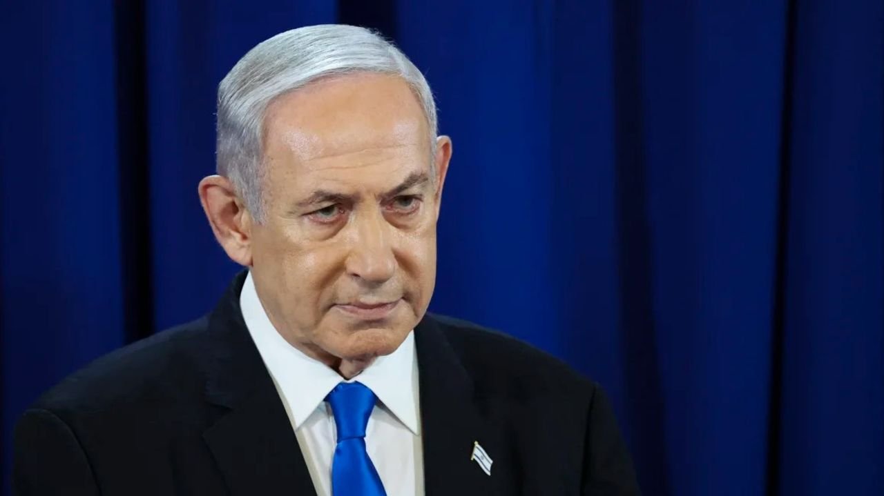 Benjamin Netanyahu durante su mensaje sobre Irán