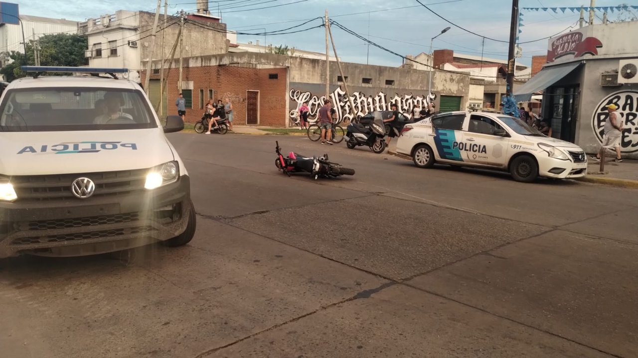 Lugar del siniestro vial en Quilmes Oeste