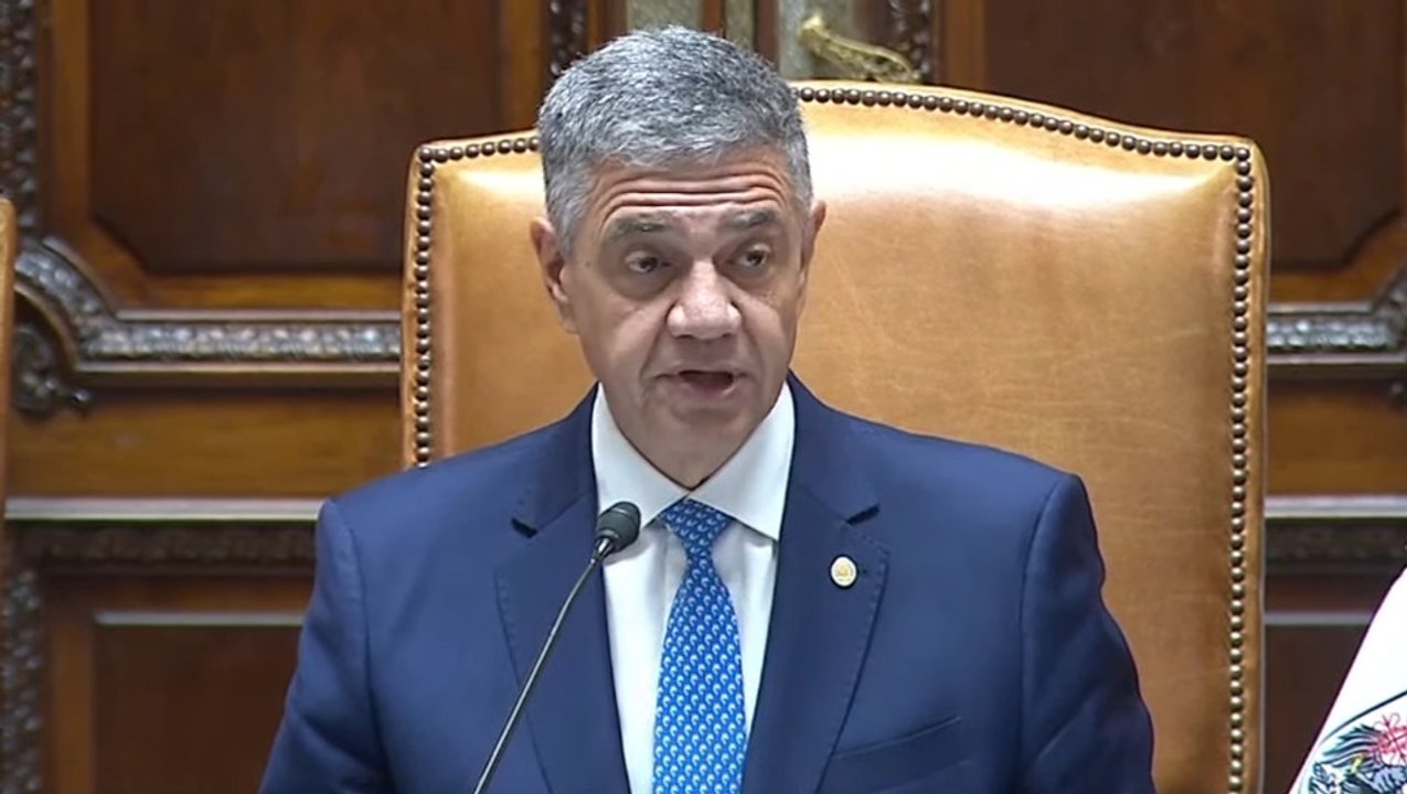Jorge Macri durante la apertura de sesiones ordinarias en la Legislatura porteña