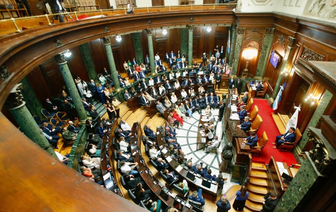 Jorge Macri durante la apertura de sesiones en la Legislatura porteña