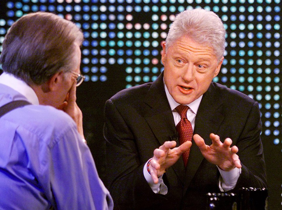 Bill Clinton durante su declaración sobre el caso Epstein