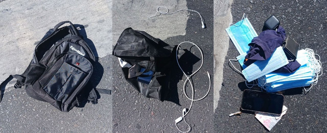 Patrullero y moto involucrados en operativo policial