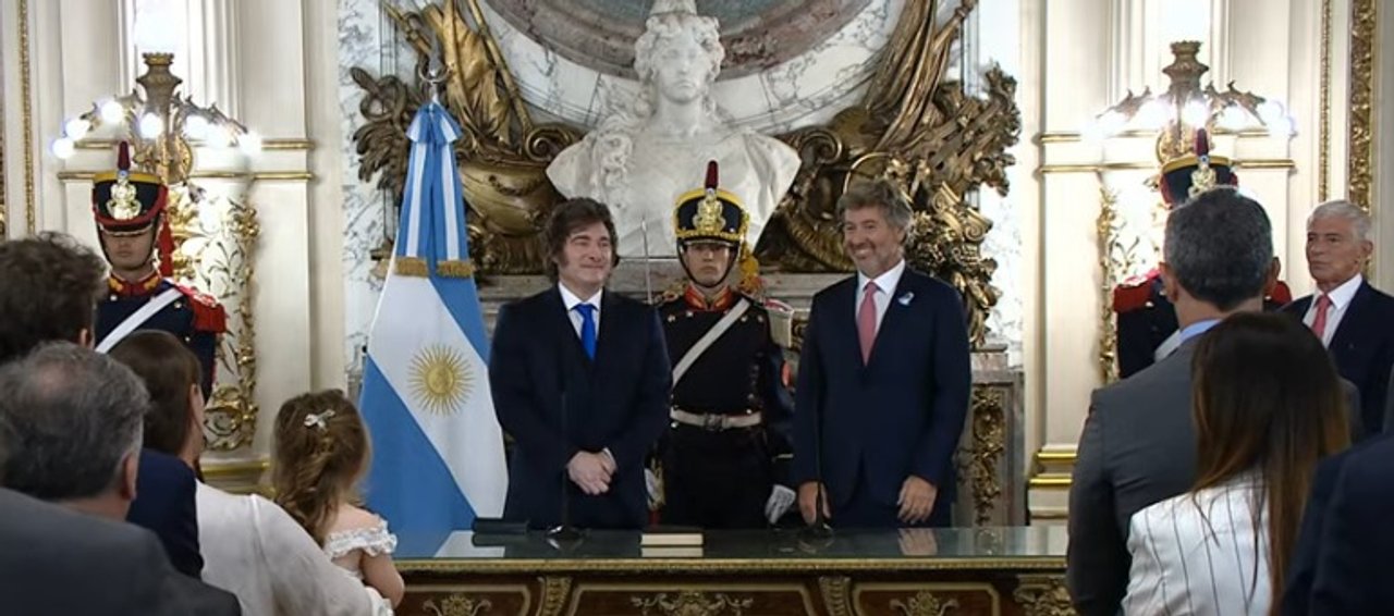 Juan Bautista Mahiques jura como ministro de Justicia en la Casa Rosada