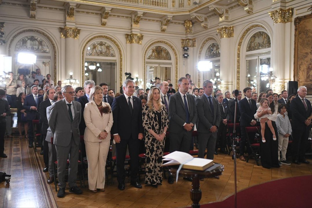 Jura de Juan Bautista Mahiques como ministro de Justicia en el Salón Blanco