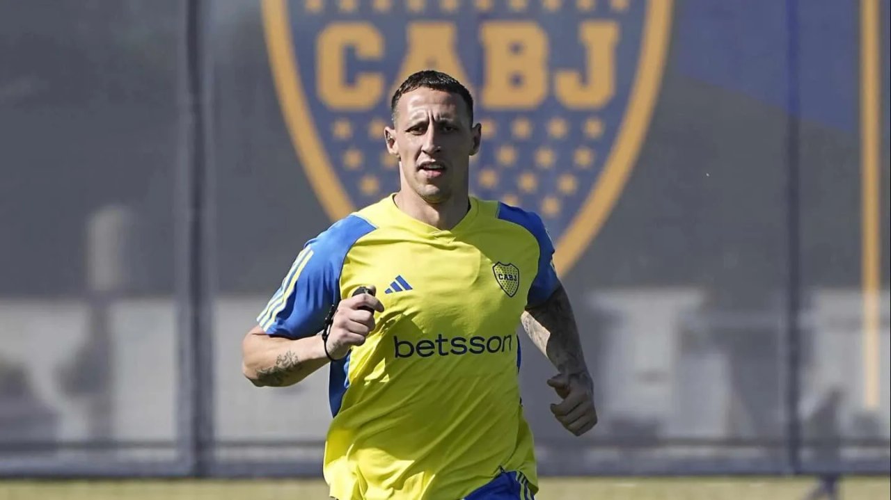 Cristian Lema durante su paso por Boca Juniors