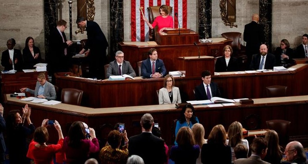 Cámara de Representantes de Estados Unidos durante una sesión sobre poderes de guerra