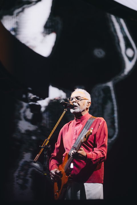 Gilberto Gil durante una presentación en vivo