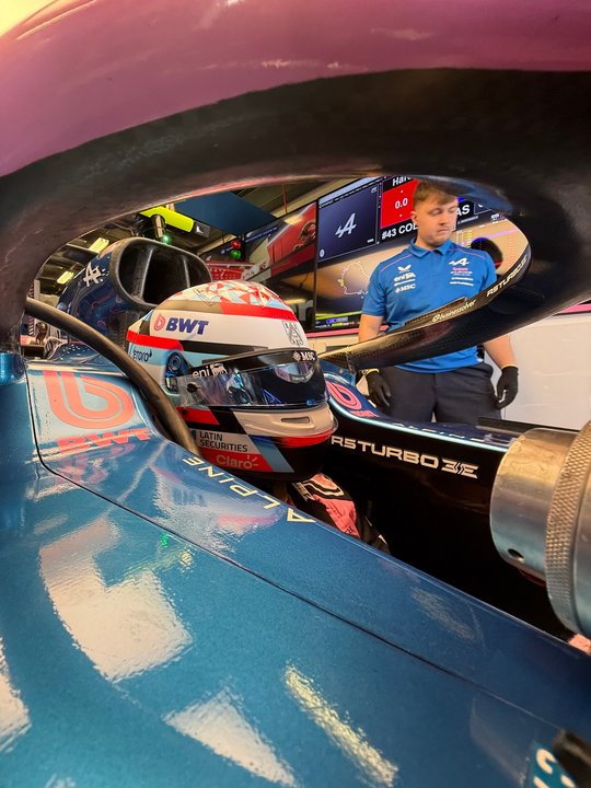 Franco Colapinto en acción durante el Gran Premio de Australia