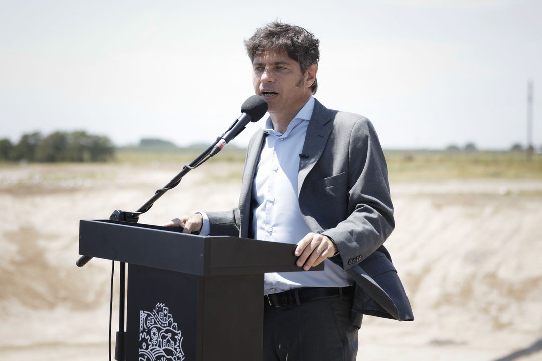 Axel Kicillof durante su participación en Expoagro