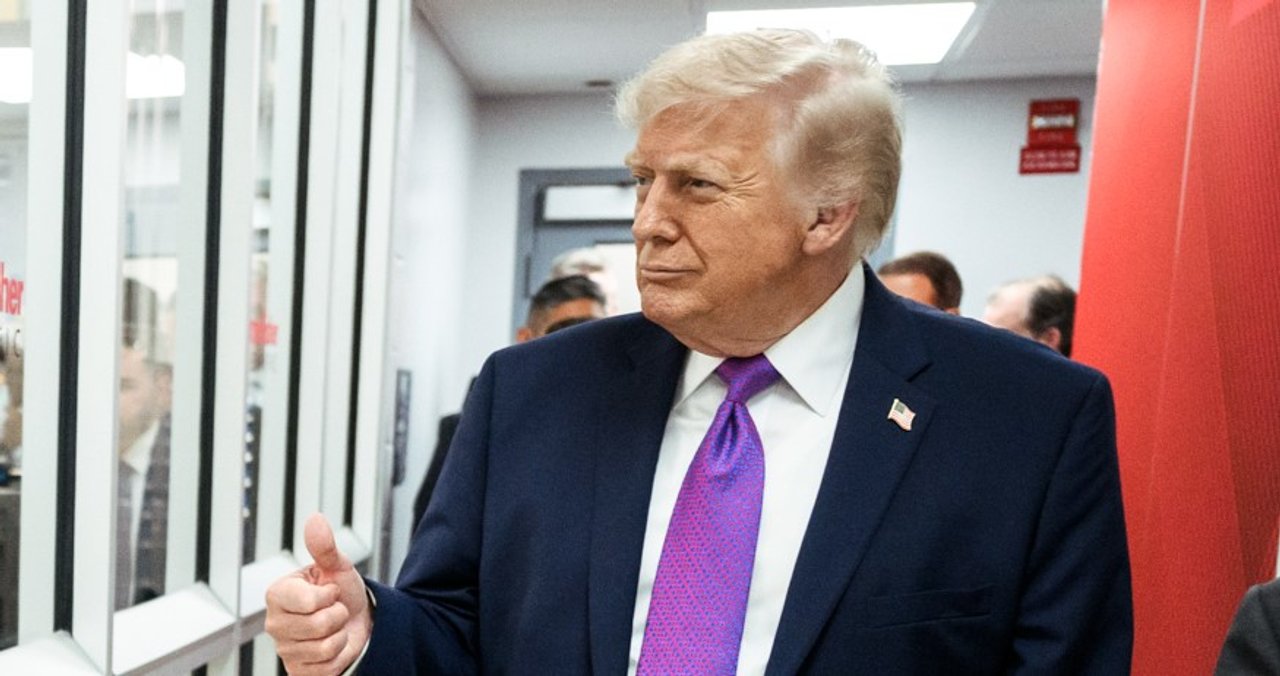 Donald Trump durante un acto de campaña en Estados Unidos