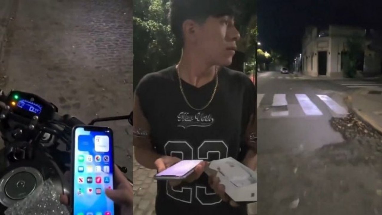 Secuencia del robo al influencer registrada con gafas con cámara
