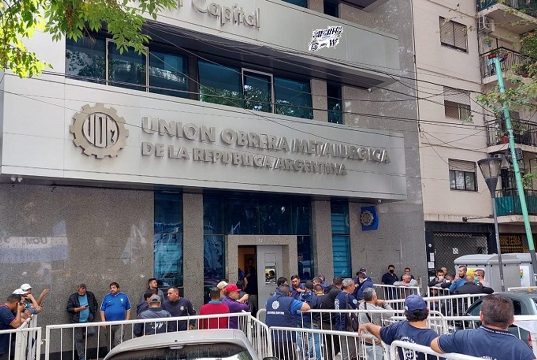 Allanamiento en la sede de la UOM en la Ciudad de Buenos Aires