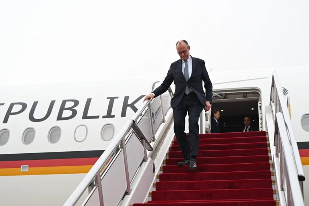 El canciller alemán Friedrich Merz durante una conferencia de prensa en Europa