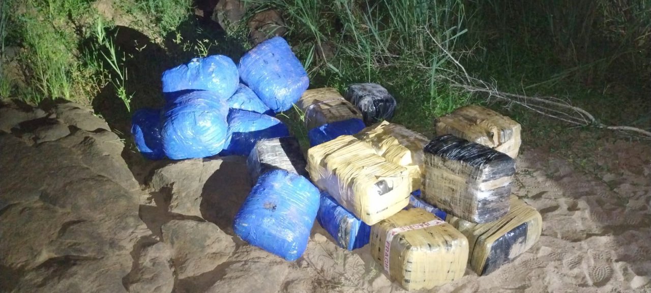 Bultos de marihuana secuestrados por Gendarmería en Misiones