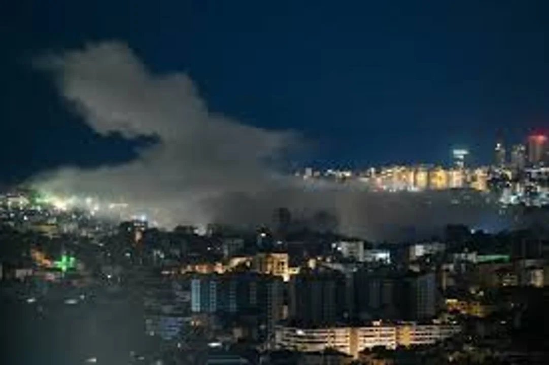 Zona del sur del Líbano afectada por bombardeos israelíes
