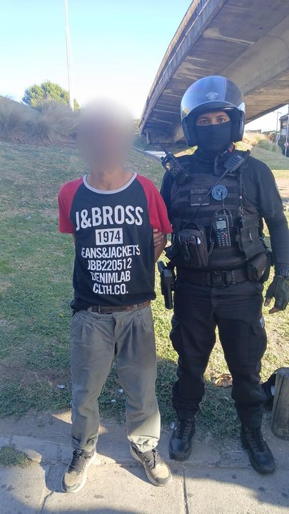 Patrullero de la Policía de la Ciudad en un operativo