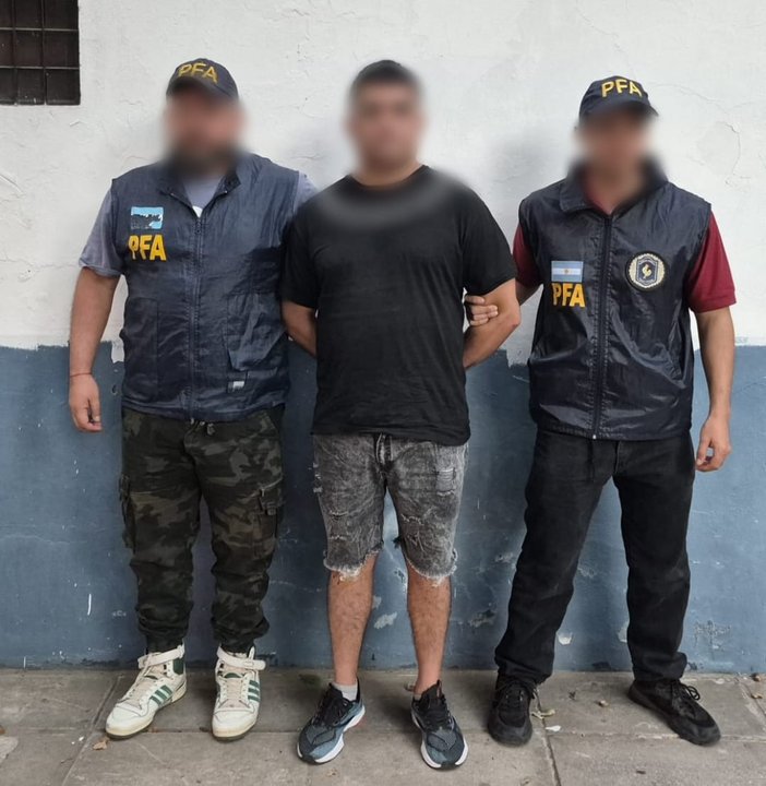 Detención del jefe de la barra brava de Tristán Suárez