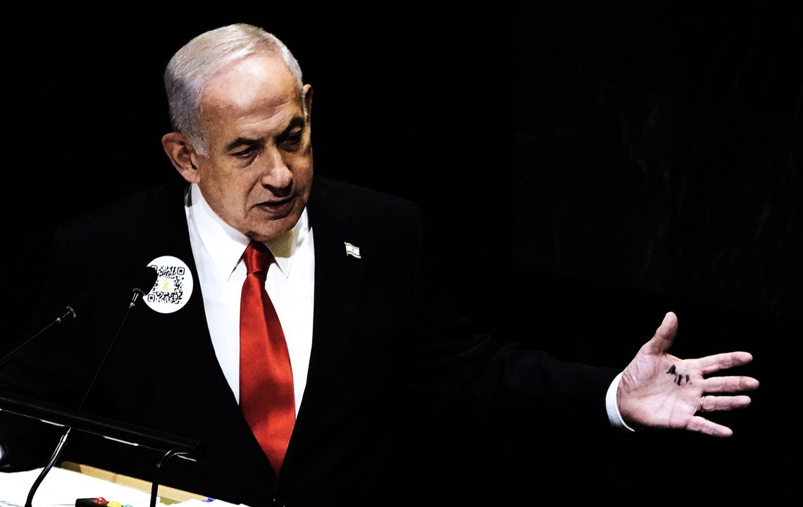 Benjamin Netanyahu en un video difundido en redes