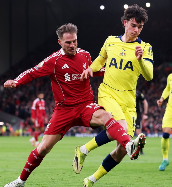 Liverpool y Tottenham igualaron 1-1 en Anfield por la Premier League