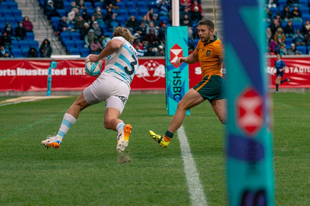 Los Pumas Seven celebran la medalla de bronce en Nueva York
