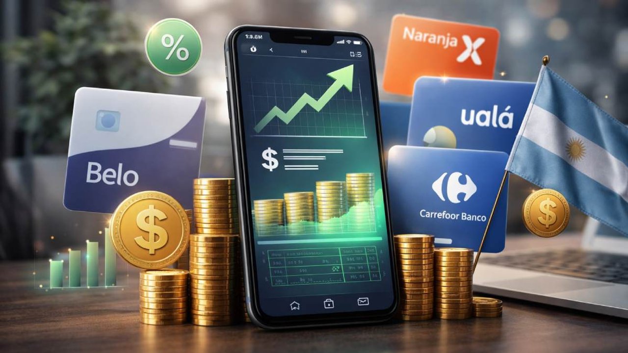 Billeteras virtuales con altas tasas de rendimiento en Argentina