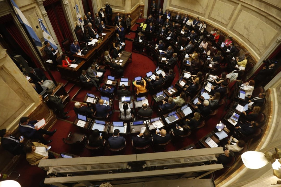 Sesión del Senado de la Nación para tratar pliegos y convenios internacionales