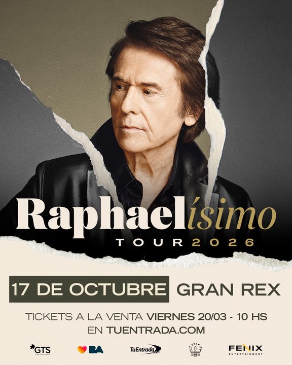 Raphael anuncia su regreso a Buenos Aires con el show Raphaelísimo en el Teatro Gran Rex