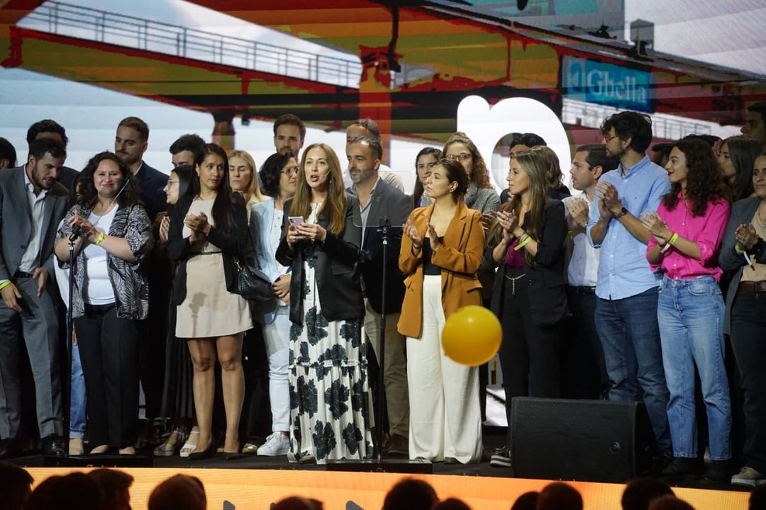 María Eugenia Vidal durante el congreso del PRO en Parque Norte