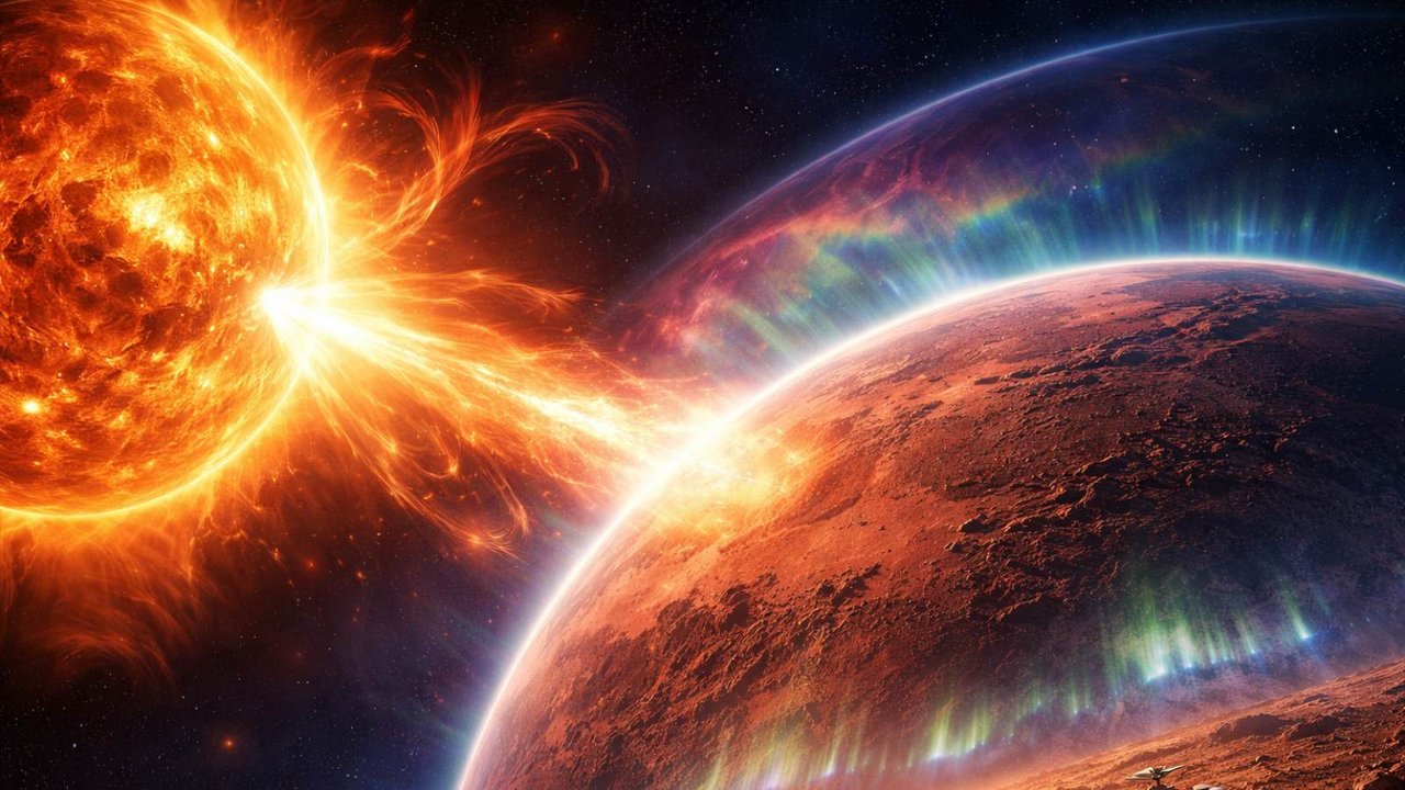 Supertormenta solar en Marte: el planeta “rojo” acumula su máxima radiación histórica