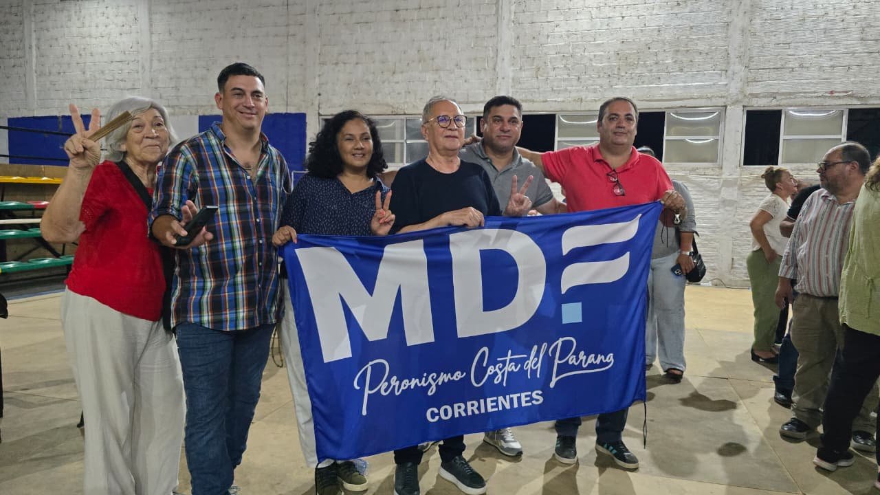 Dirigentes del kicillofismo en acto peronista en Empedrado, Corrientes