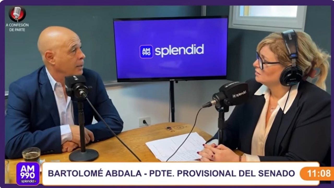 Bartolomé Abdala durante una entrevista radial
