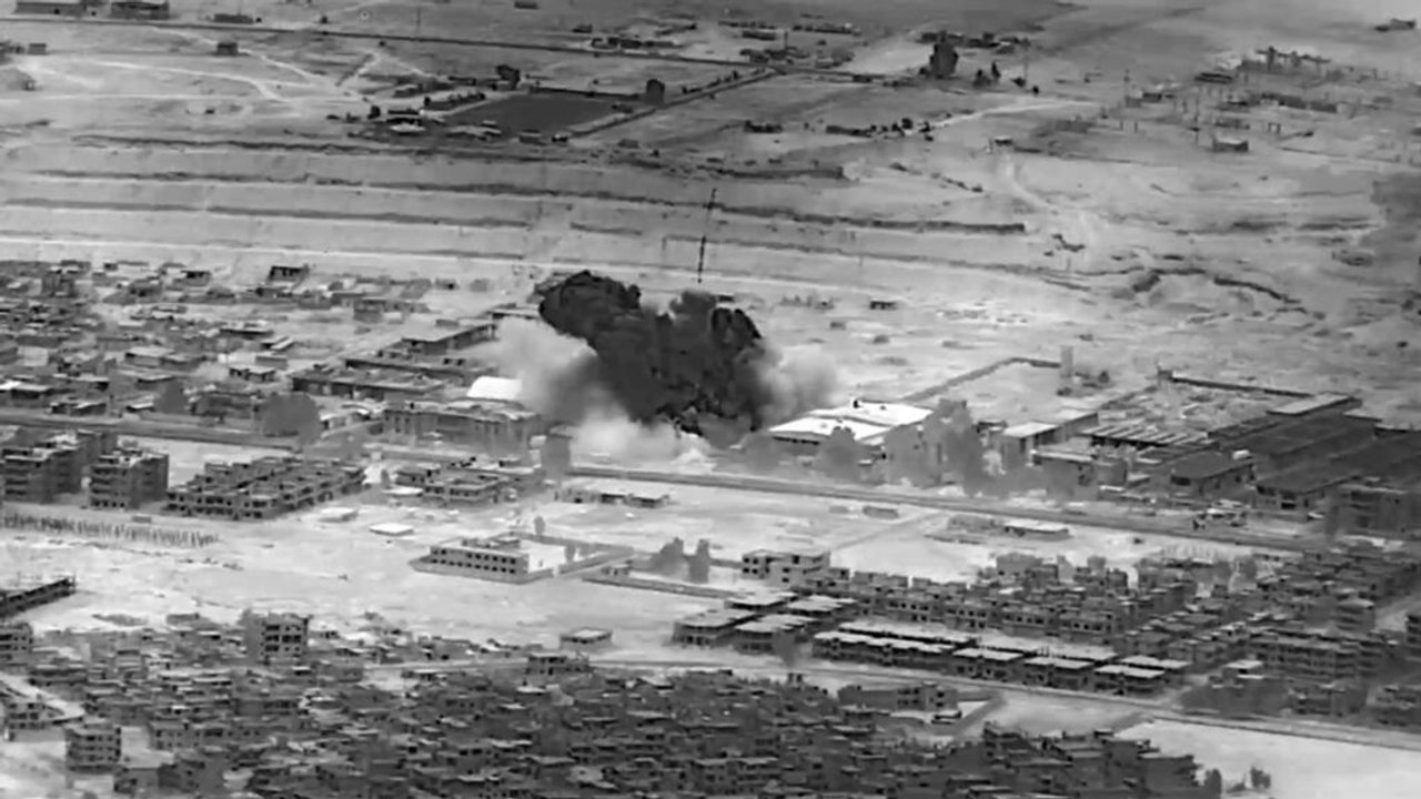 Imagen referencial de ataques aéreos en Irak