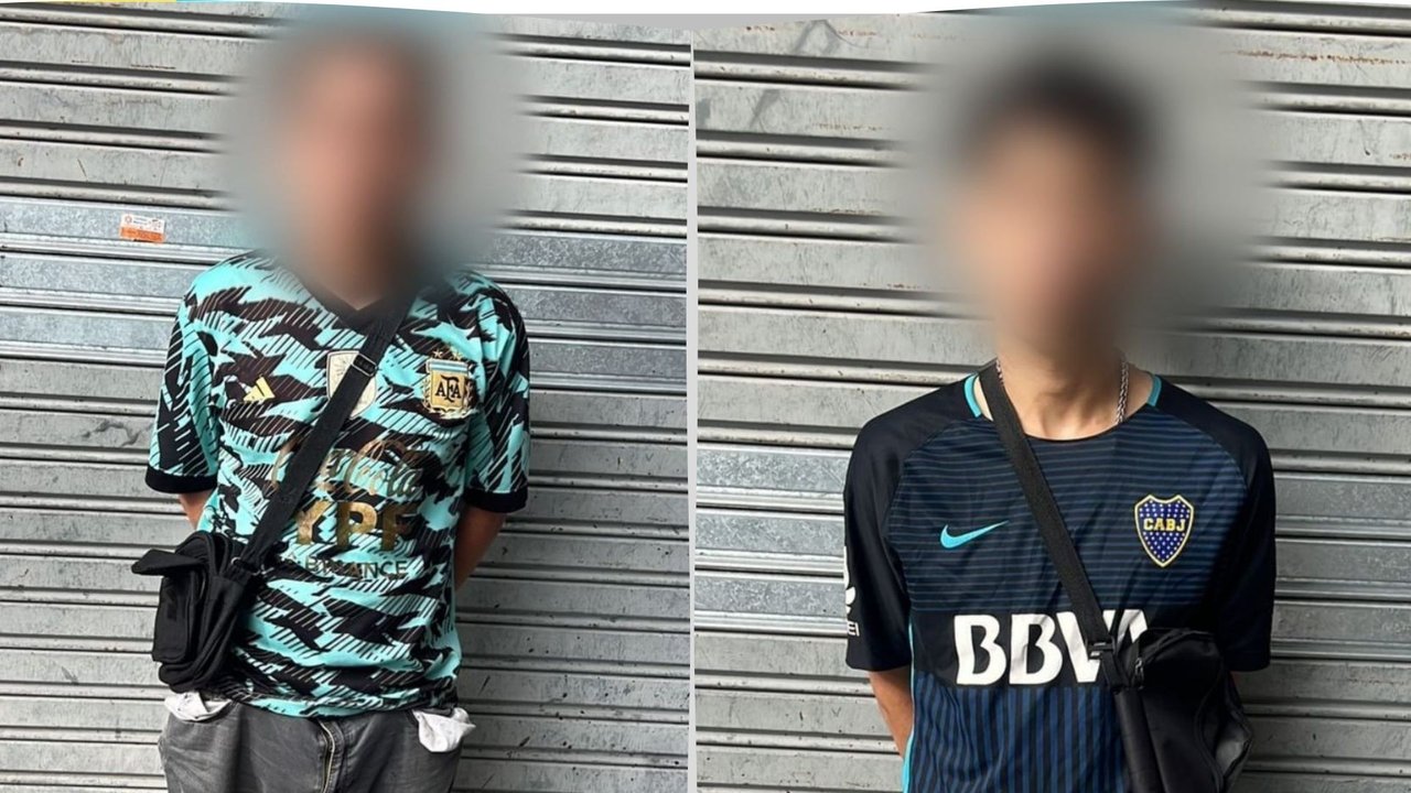 Patrullero policial en operativo en la Ciudad de Buenos Aires