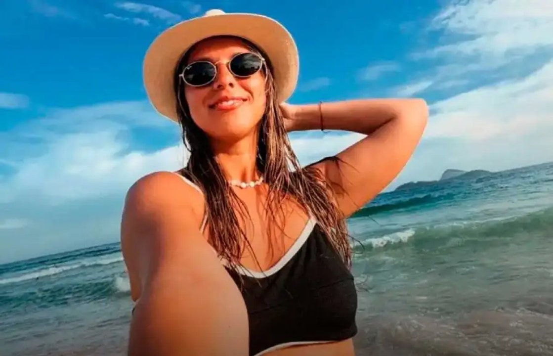 Agostina Páez durante el proceso judicial en Brasil
