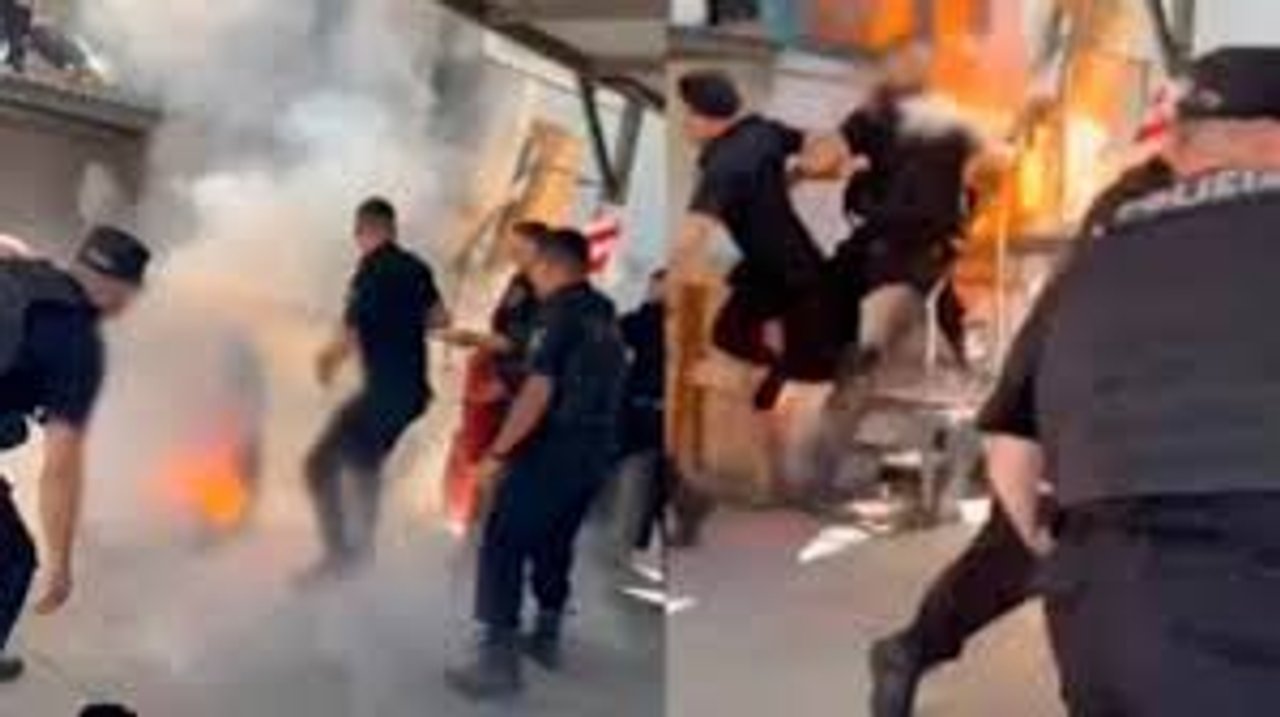Peritajes por el vigilador prendido fuego en Rosario