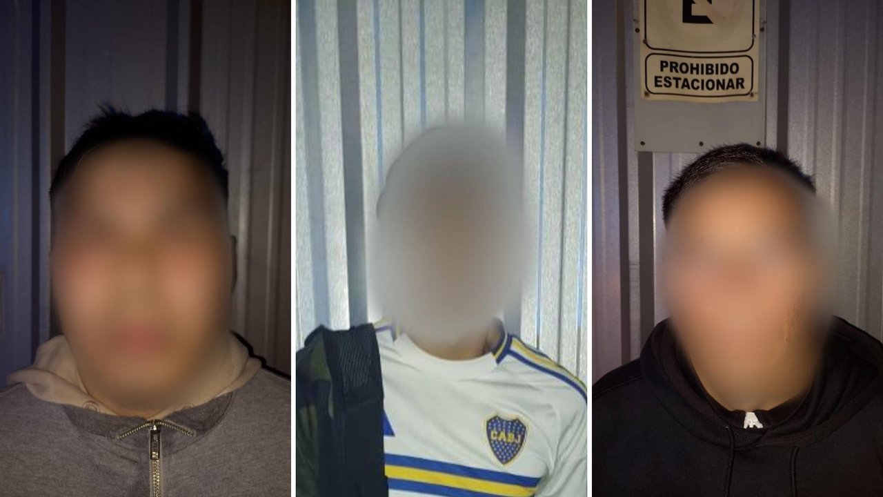 Patrullero policial en operativo nocturno en Villa Lugano
