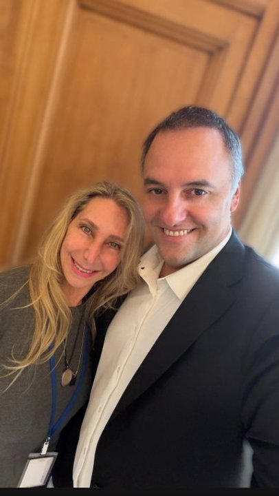 Karina Milei y Manuel Adorni en Casa Rosada