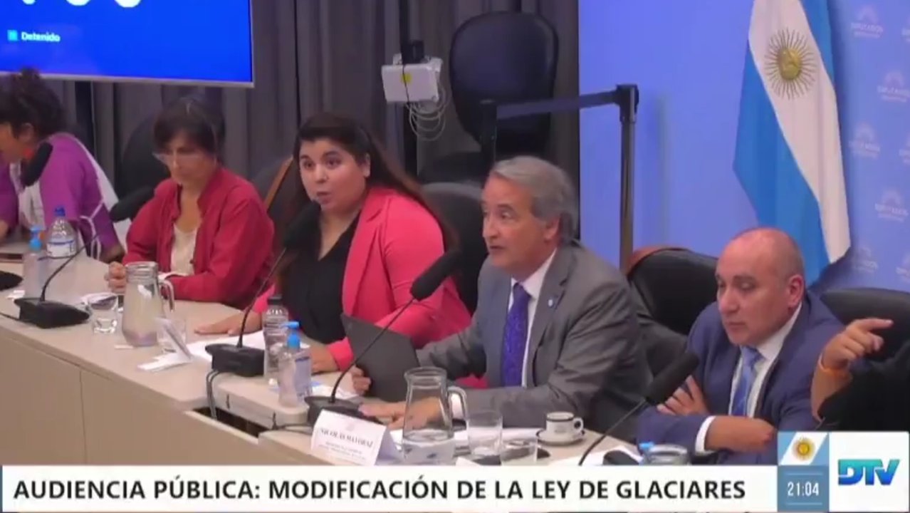 Escándalo en el Congreso: periodista interrumpe audiencia por la Ley de Glaciares