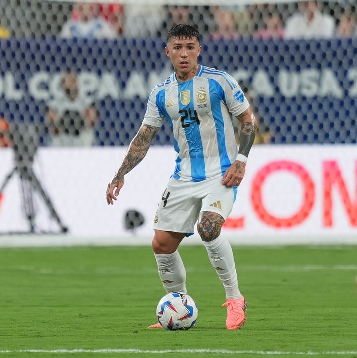 Enzo Fernández marca el primer gol en el amistoso Argentina vs. Mauritania