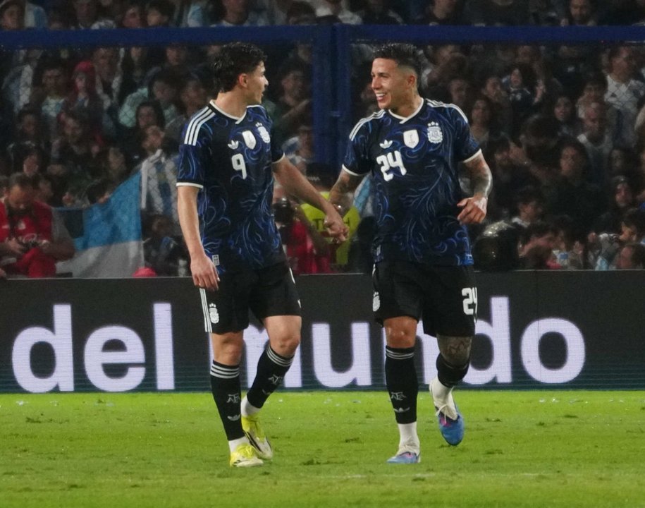 Selección argentina ante Mauritania en la Bombonera