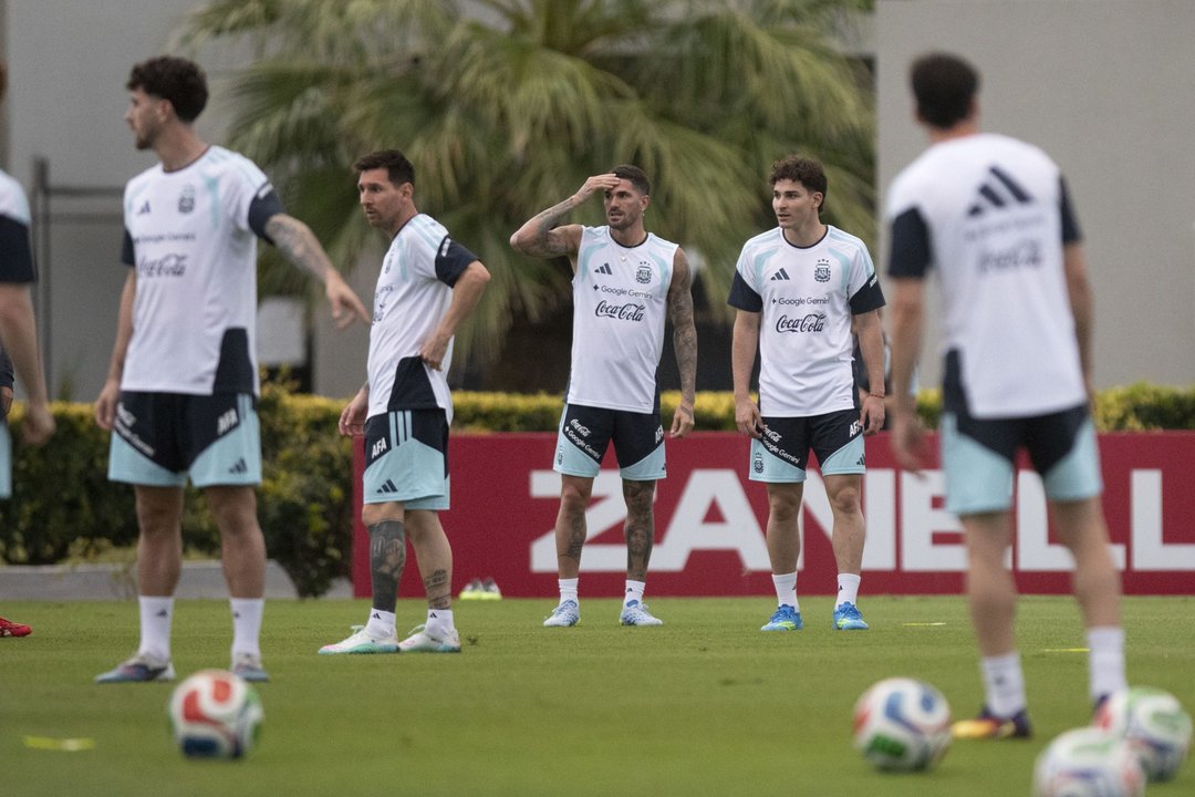 La Selección argentina intensifica su preparación para enfrentar a Zambia