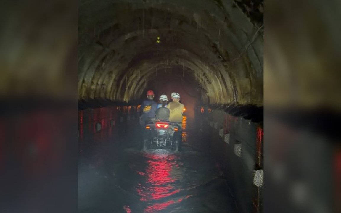 Operativo de rescate en túnel hídrico en Venezuela