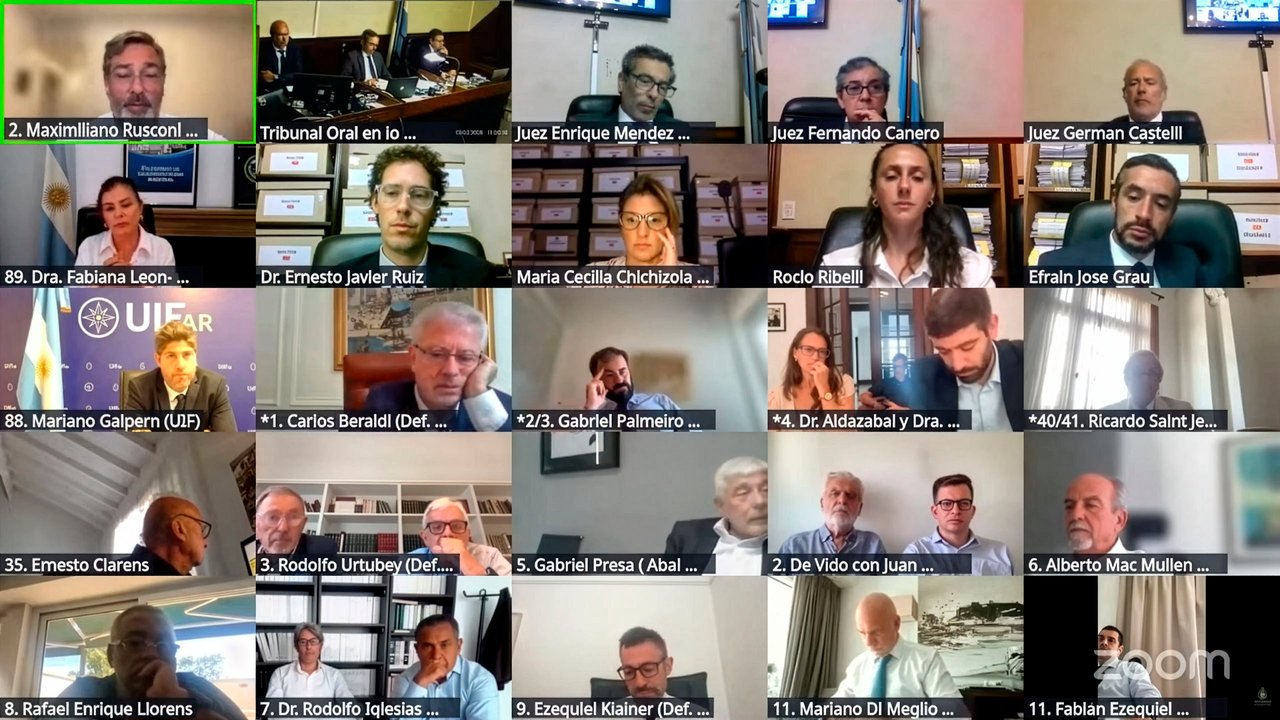 Empresarios declaran en el juicio por la causa Cuadernos